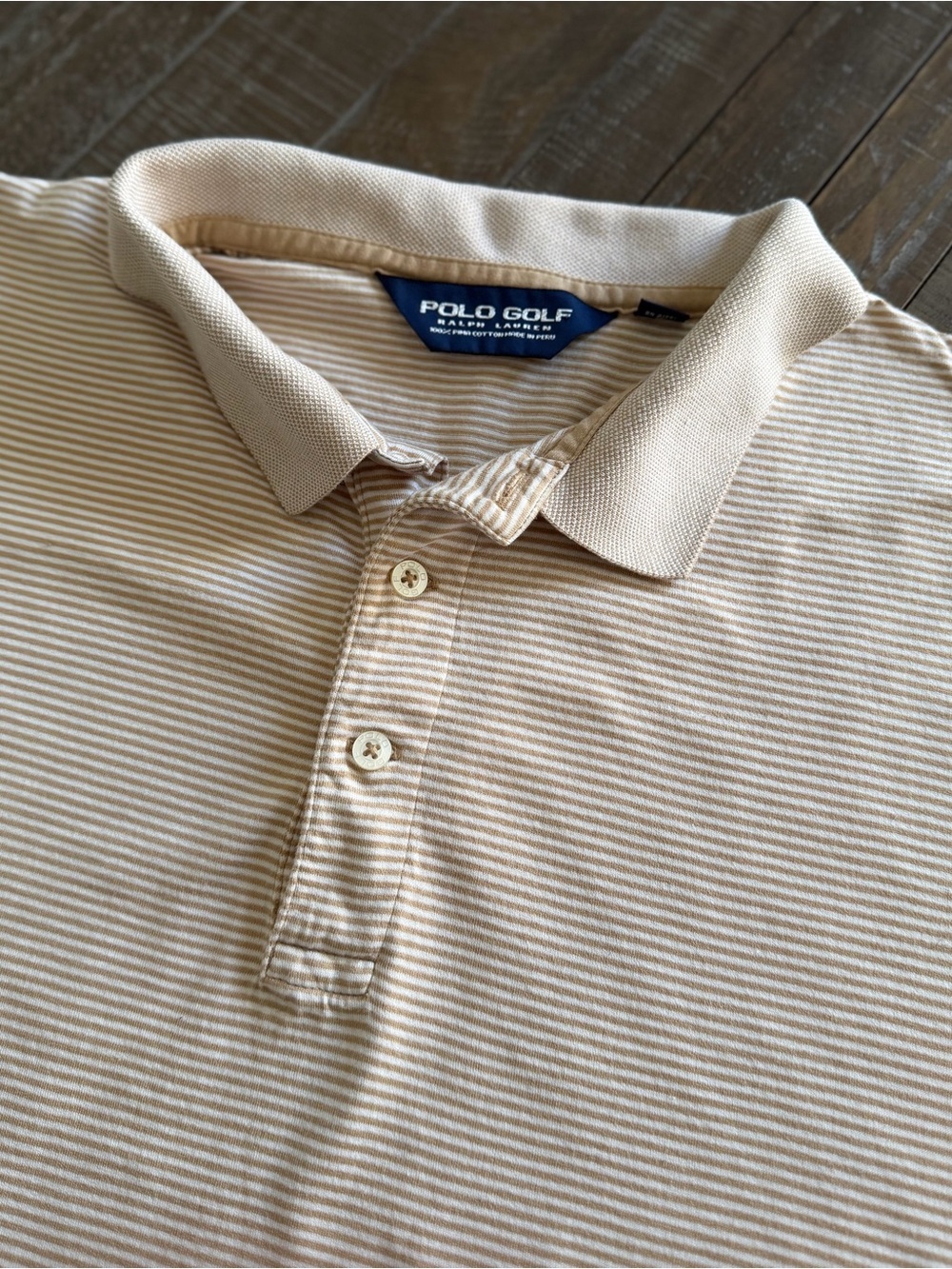 Polo Golf Ralph Lauren Men’s Striped Polo Shirt XL Pima Cotton